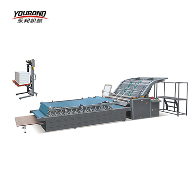 YB-1300B semi-automatic laminating and pringting 5 ply flute laminating machine